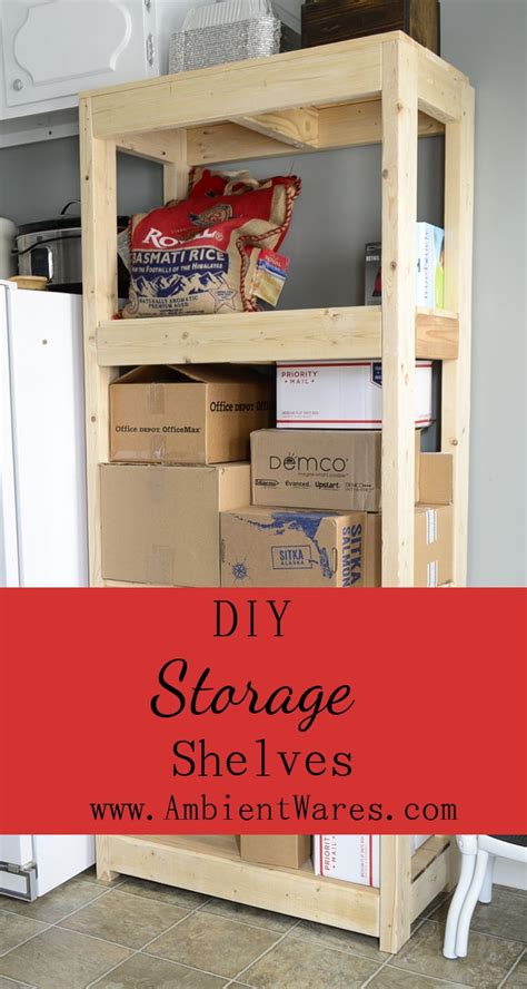 Diy Shelving Unit Using 2x4s And Pallet Wood Diy Storage Shelves Diy