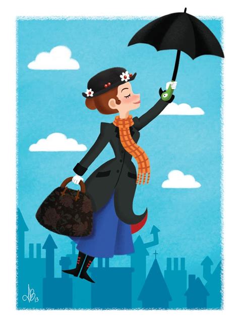 Mary Poppins By Inês Barros ☂★ Walt Disney Pixar Disney Art Disney