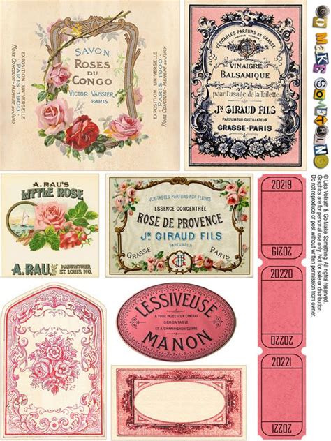 Ephemera Sheets Vintage Labels Free Vintage Printables Vintage Junk