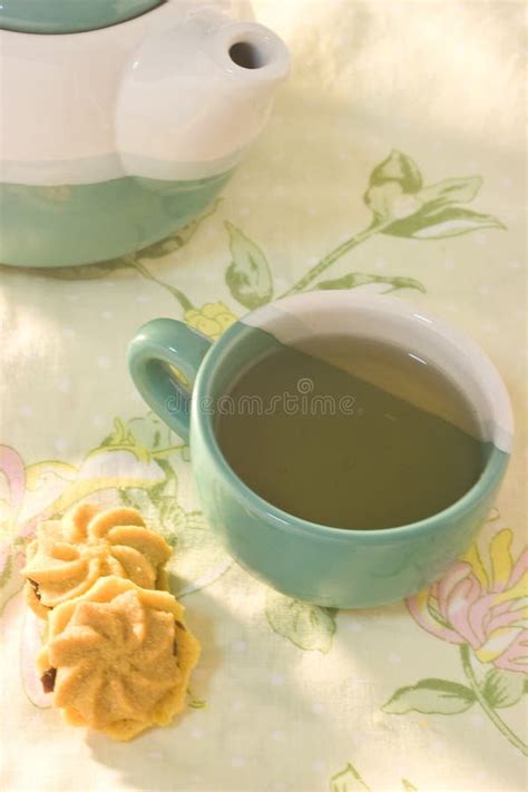 Cookie And Tea Cup Stock Image Image Of Style Sweet 16684153