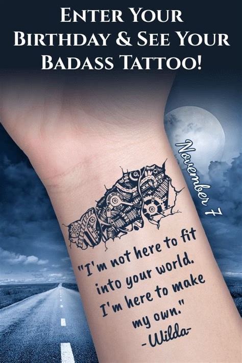 Badass tattoos quotes quotes tattoo quotes badass tattoos. Pin by Wilda Woods on Get Ink | Badass tattoos, Tattoos ...