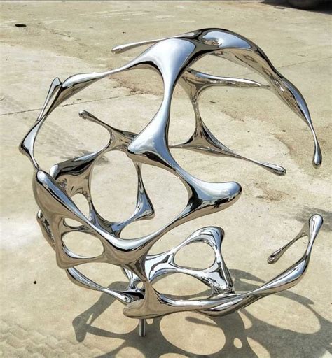Contemporary Outdoor Garden Ornaments Stainless Steel Sculpture For