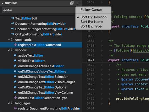 Method List In Visual Studio Code Stack Overflow