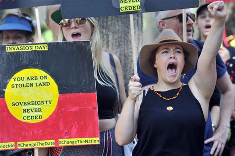 Australia Day Protests Tens Of Thousands March Against Celebration Of Colonisation And