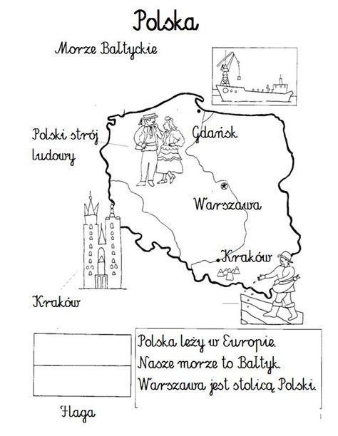 Mapa Polski Kolorowanki
