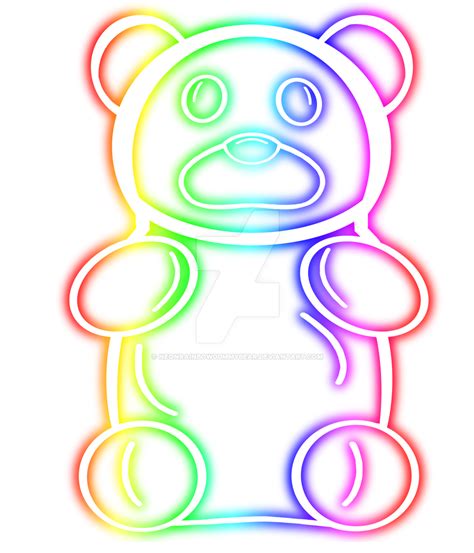 Neon Rainbow Gummy Bear By Neonrainbowgummybear On Deviantart