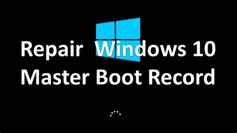 Windows 10 comes with a similar tool, also called startup repair. How Reset and Repair Windows 10 Master Boot Record - YouTube