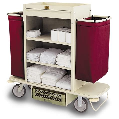 It is like a giant tool box, stocked with everything necessary to service a guest room effectively. Plastic Housekeeping Cart - 2200-42 | Forbes Industries
