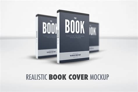 Realistic Book Cover Mockup — Medialoot
