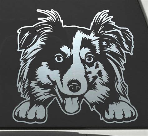 Aussie Svg Dog Clipart Australian Shepherd Vector Graphic Art Aussie