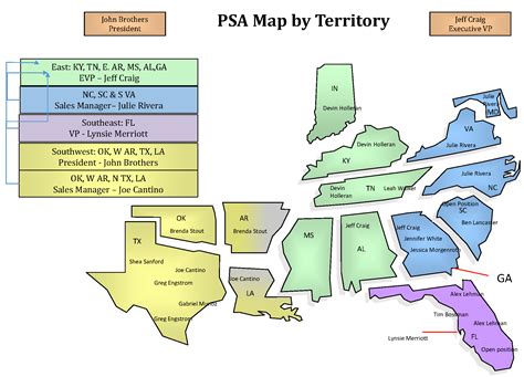 Psa Map June 2015 Psa Inc