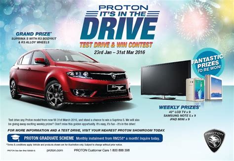 Mahathir bin abdul aziz (acting). Proton's "It's In The Drive" Campaign - Test Drive & Win a ...