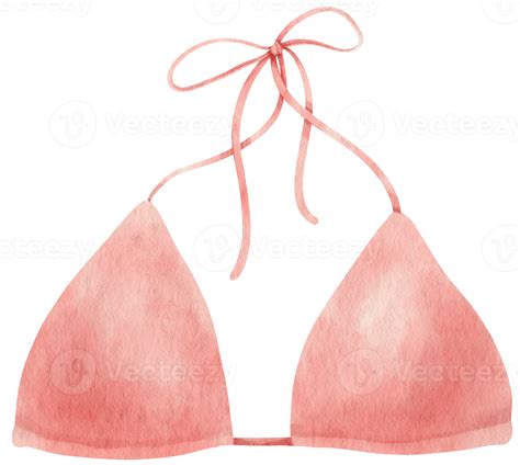 Pink Bikini Swimsuits Watercolor Style For Decorative Element 9788513 Png