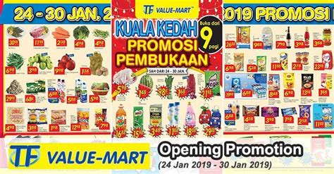 Tf Value Mart Kuala Kedah Opening Promotion 24 January 2019 30