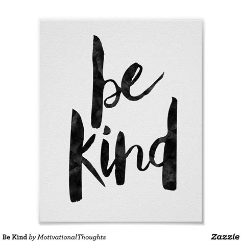 Be Kind Poster In 2020 Inspirational Prints