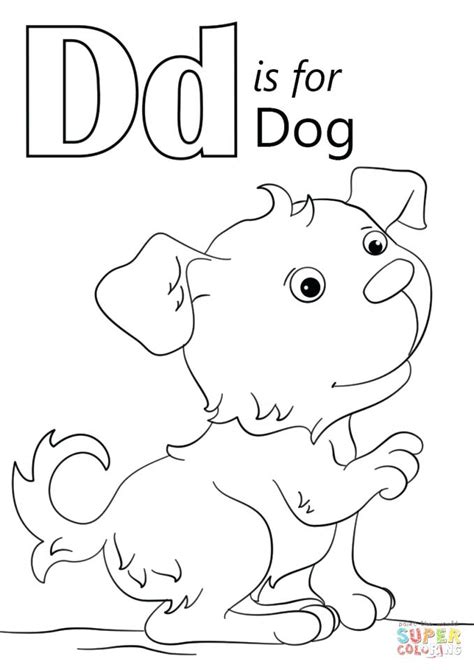 Letter D Coloring Pages Preschool At Free Printable