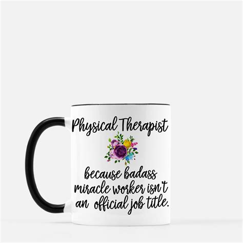 Physical Therapist Coffee Mugs Funny Physical Therapist Mug Etsy Denmark
