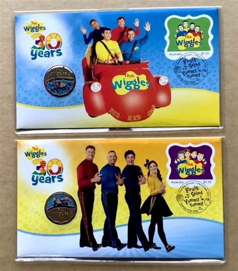 2021 30 Years Of The Wiggles Big Red Car Pnc With 30c Colour Coin Set