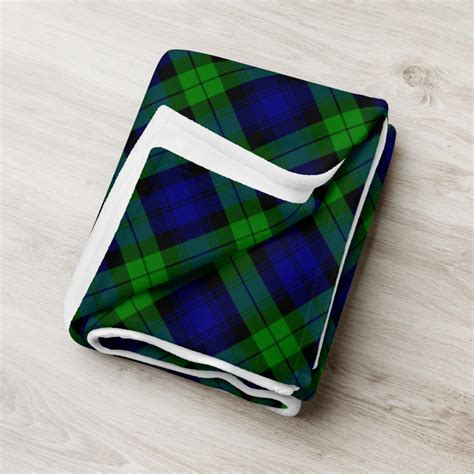 Clan Campbell Scottish Tartan Throw Blanket Plaid Tartan Etsy Uk