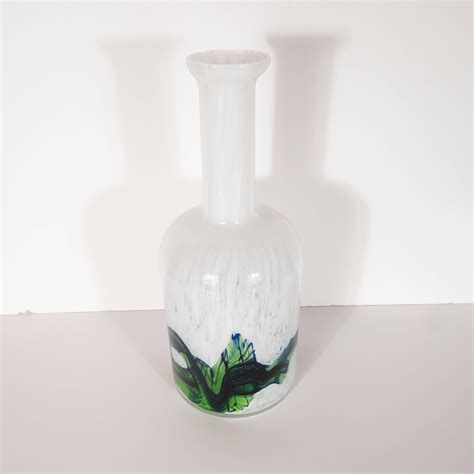 Danish Mid Century Modern Handblown Glass Vase By Otto Brauer For Holmegaard For Sale At 1stdibs