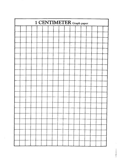 Centimeter Graph Paper Graph Paper Graphing Paper
