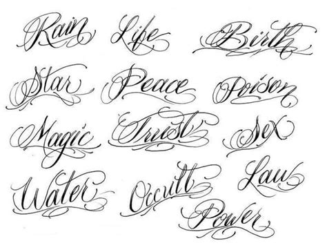 Letras Para Tatuajes Diferentes Dise 241 Os Y Estilos De Tattoo Fonts