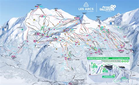 Les Arcs Piste Map Plan Of Ski Slopes And Lifts OnTheSnow