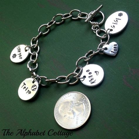 Grandma Charm Bracelet -Grandkids Names Bracelet -Nana Bracelet -Mimi