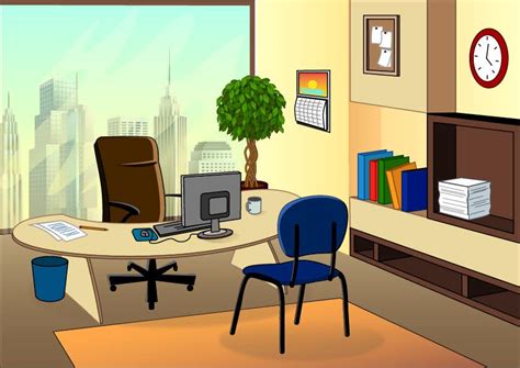 Entry By Stanislava For Cartoon Office Background Freelancer