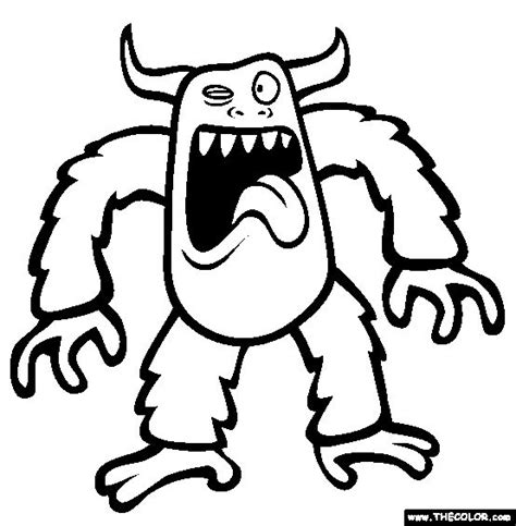 Halloween is about to scare people. Bud Coloring Page | Free Bud Online Coloring | Monster ...