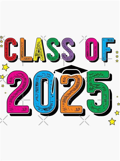 Class Of 2025 Graduation Senior Finishing School Sticker By Znovanna