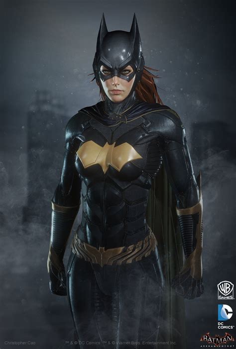 Batman Arkham Knight Batgirl Jacket Golden Bat Logo