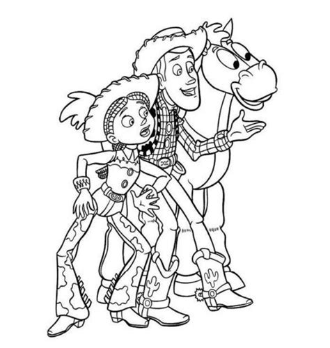 You can download buzz, woody and jessie coloring page for free at coloringonly.com. Jessie Toy Story Drawing at GetDrawings | Free download
