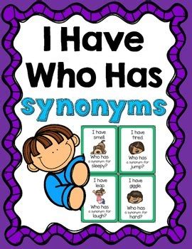 Chance, opening, time, turn, hour | collins english thesaurus. I Have Who Has Synonyms by Melissa Moran | Teachers Pay ...
