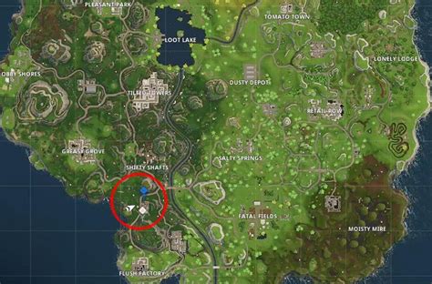 Fortnite Battle Royale Dusty Depot Treasure Map Location Season 3