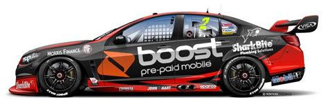 Boost Mobile Branding On Hsv V8 Supercars At The Formula 1 Grand Prix