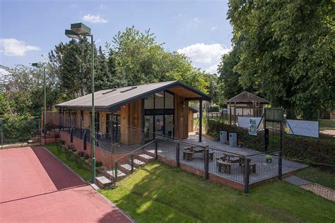 Modern Replacement Tennis Clubhouse Completed Leaf Architecture