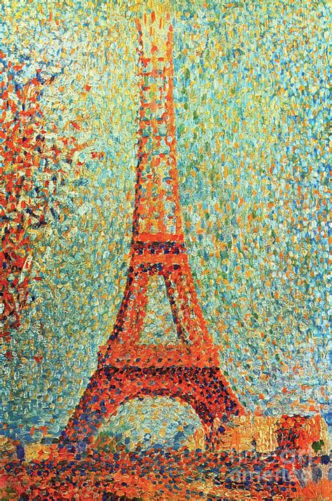 The Eiffel Tower 1889 By Seurat Painting By Georges Pierre Seurat