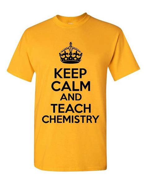 Items Similar To Funny Keep Calm And Teach Chemistry Tshirt Teacher