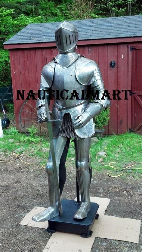 Nm08143 16th Century Etched Spanish Medieval Full Suit Of Armor