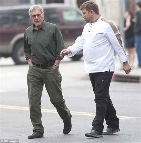Harrison Ford Shares Tender Moment With Chef Son Benjamin Harrison