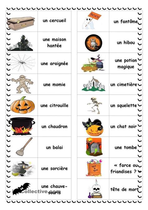 Halloween en images | activités halloween | Halloween, Vocabulaire et
