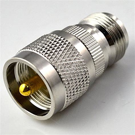 Uhf Type Male Pl Plug To N Female Jack Straight Rf Coaxial Adapter Connector Walmart