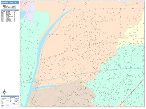 Rocklin California Wall Map Color Cast Style By Marketmaps Mapsales