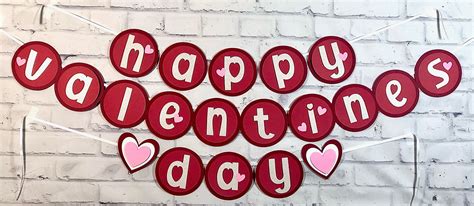 valentines day banner valentines day party decor etsy