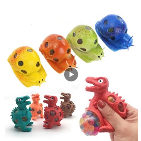 Y74 Brinquedos Macios De Fidget Dinossauro Lays Ovos Modelo Bolas De Ventilação De Uva Apertar