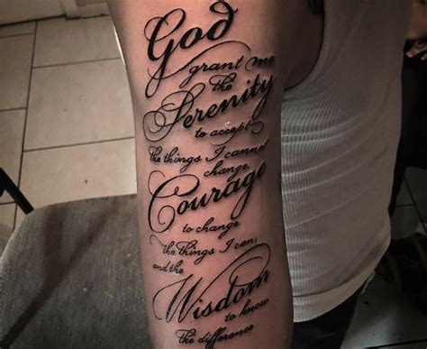 11 Serenity Prayer Tattoo Ideas You Have To See To Believe
