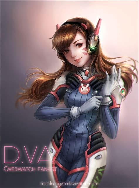 Hd Wallpaper Overwatch Dva Illustration Anime Anime Girls Dva