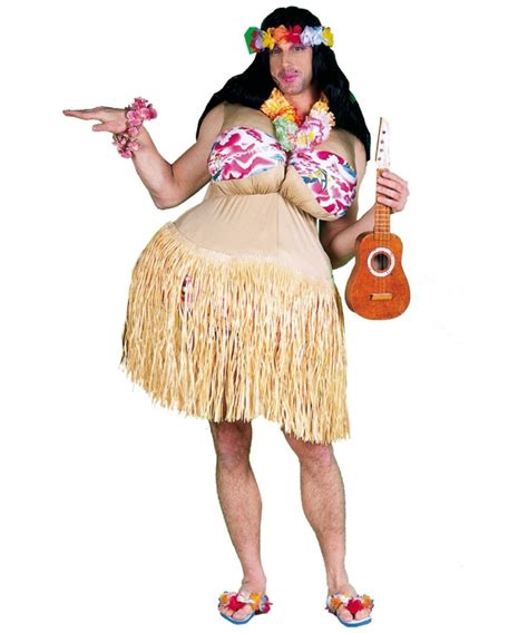 Unbranded hawaiian fancy dress & period costumes. Adult Wanna Nookie Hawaiian Costume - Men Costumes
