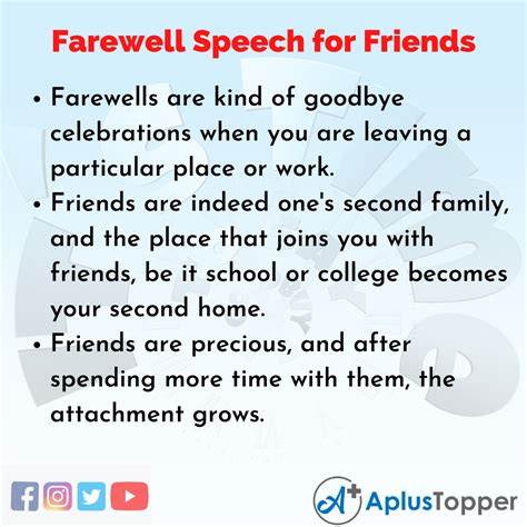 Farewell Speech For Friends Speech On Farewell For Colleagues And